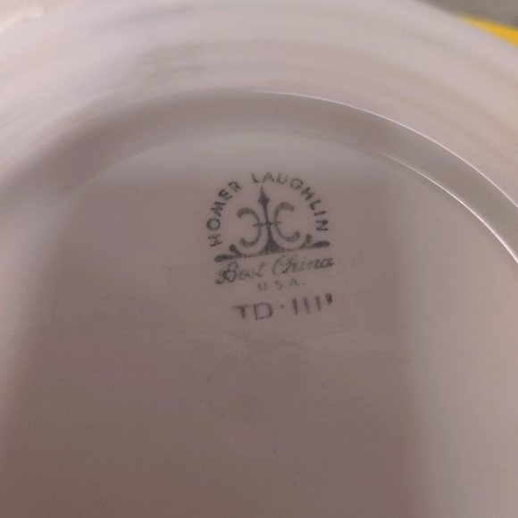 1960s Homer Laughlin China American Rose Country Blue Salad Plates-Set of 2 - Picture 6 of 13